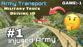 US Army Transport Military Truck Driving 3D || Part 1 || AxomAG screenshot 4