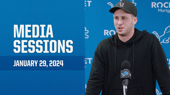 Jared Goff Press Conference | January 29, 2024