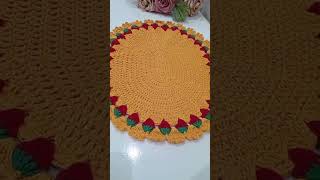 Sousplat de Morango em Crochê 🍓✨ Fácil e Perfeito pra Vender!