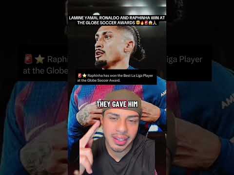 LAMINE YAMAL RONALDO AND RAPHINHA WIN AT THE GLOBE SOCCER AWARDS 