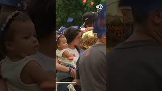 Jalen Brunson at the Knicks ticker-tape parade