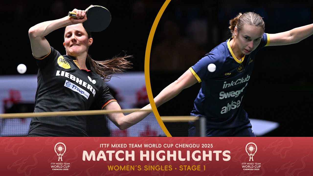 Sabine Winter vs Linda Bergstrom | ITTF Mixed Team World Cup 2025 (Stage 2)