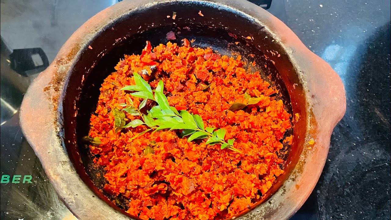 Carrot Beetroot Thoran Kerala Spicy Dish Upperi Kerala Style