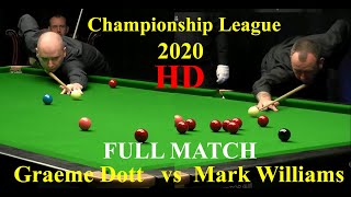 Snooker Full Match -Mark Williams vs Graeme Dott   - Championship League 2019 2020 HD