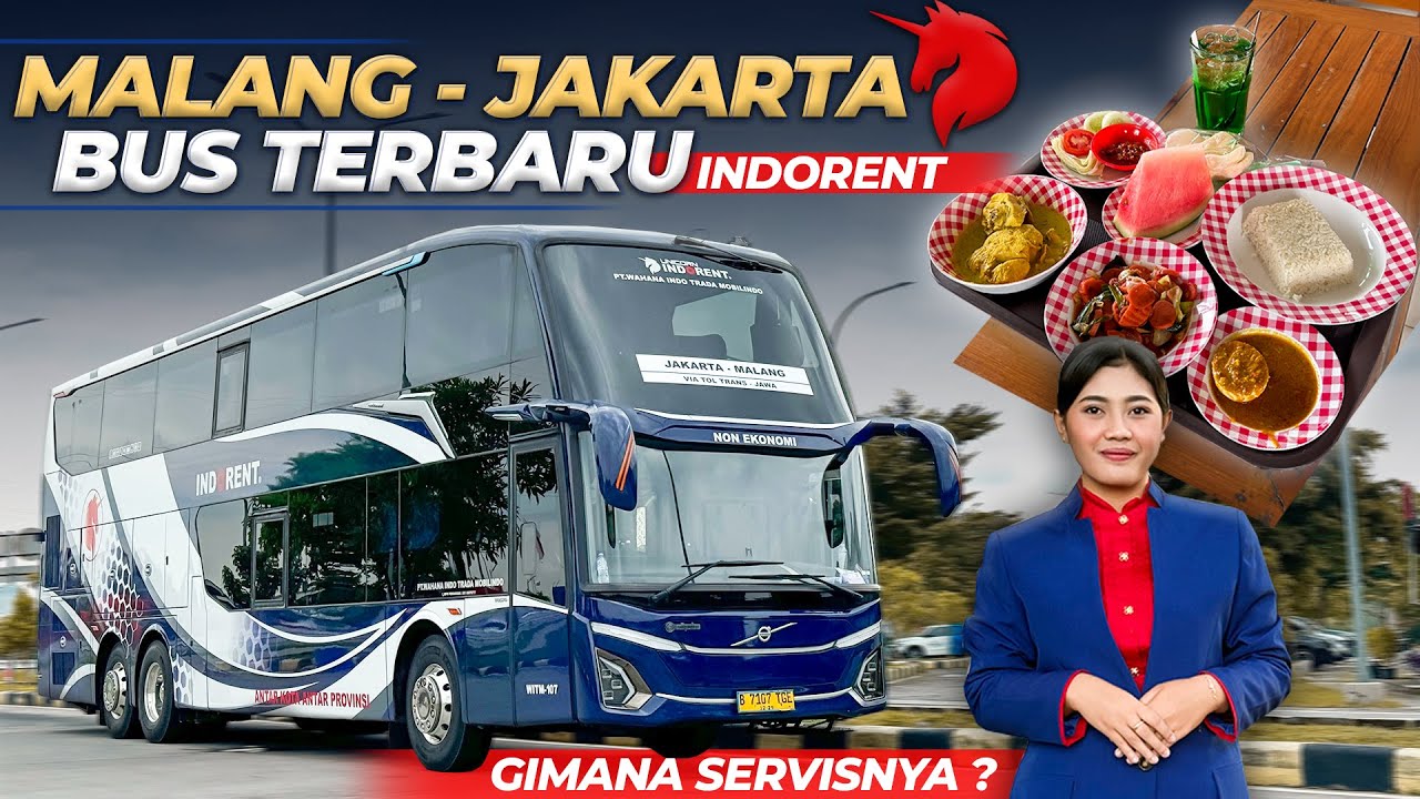 MALANG JAKARTA CEPAT ‼️ Layanan INDORENT Paling Pagi Dengan Double Decker Volvo