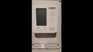 How to program Eden wireless t-stat to ptac unit