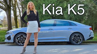 2021 Kia K5 Review // Mid-size with standard AWD