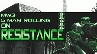 MW3 - 5 Man Rolling On Resistance