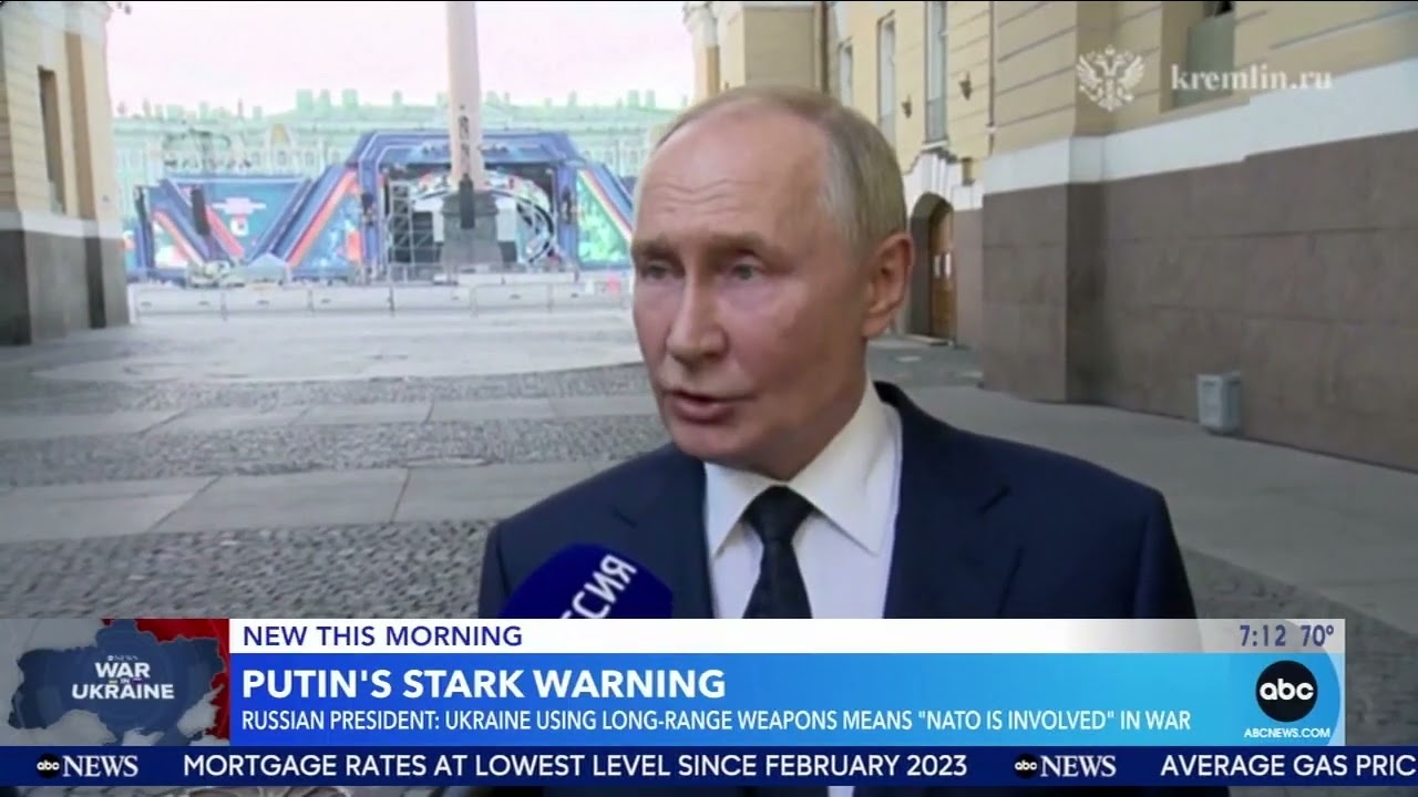 Putin issues stark warning if Ukraine long-range missile restrictions lifted