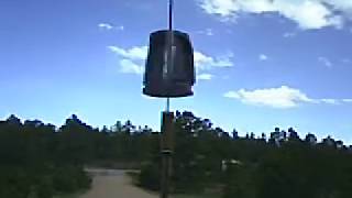 Trash can wind turbine with  22mph.AVI