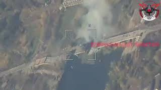 🔥Удар ФАБ-3000 по переправе через реку Северский Донец в районе населённого пункта Райгородок