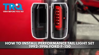 How to Install Performance Taillight Set 1992-1996 Ford F-150