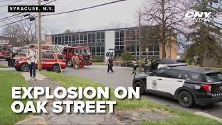 Syracuse Police respond to report of explosion on Oak Street