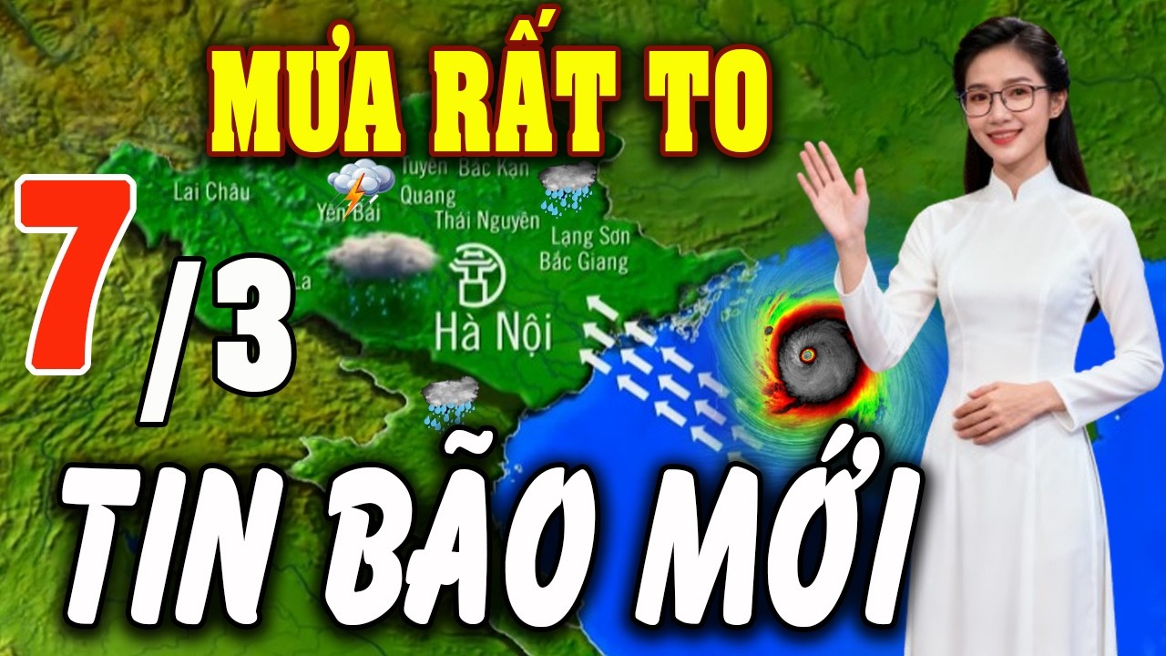 🔴[Trực Tiếp] TIN BÃO KHẨN 7/3: Áp thấp , gió mạnh,mưa rét diện rộng#baoso1 #thoitiet