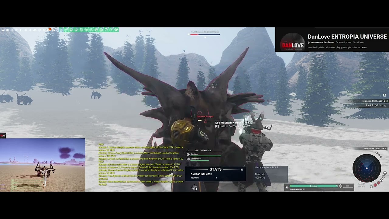 Entropia Universe FFA3  Team GoldenRoot   5 Globals