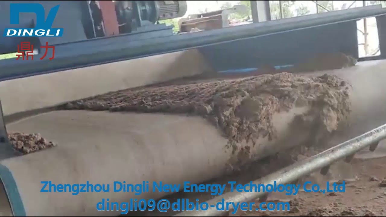 Beer slag belt type dewatering machine