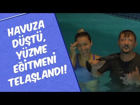 Havuza Düştü, Yüzme Eğitmeni Telaşlandı! - Mustafa Karadeniz