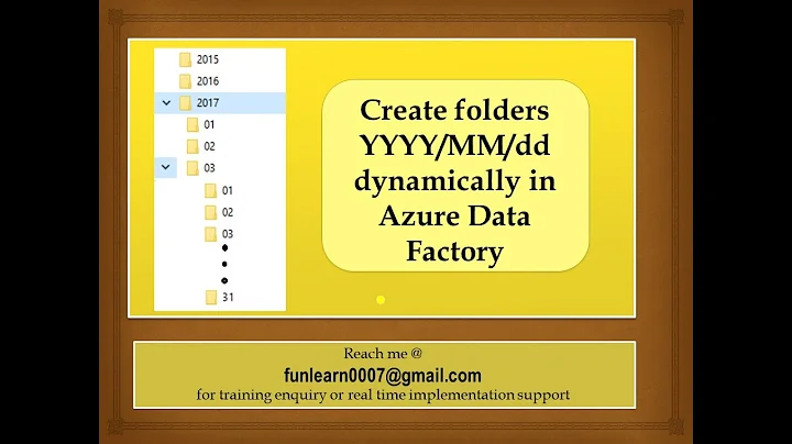 #92. Azure Data Factory - Create Year/Month/Day folder dynamically in Copy activity