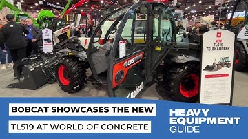 Bobcat TL519 compact telehandler at World of Concrete