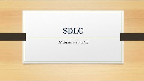 SDLC | Malayalam Tutorials