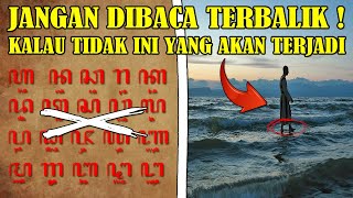 JANGAN DICOBA❗❗ TERNYATA ADA MANTRA HEBAT DIBALIK AKSARA JAWA YANG TERBALIK!!