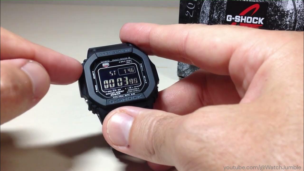 Casio GShock (Module 3495) Using the Stopwatch YouTube