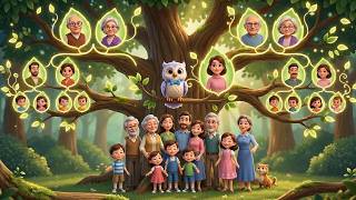 Ailemizi Tanıyalım 🦉🌳 | Anne, Baba, Amca, Hala, Dayı, Teyze | Çocuk Videosu