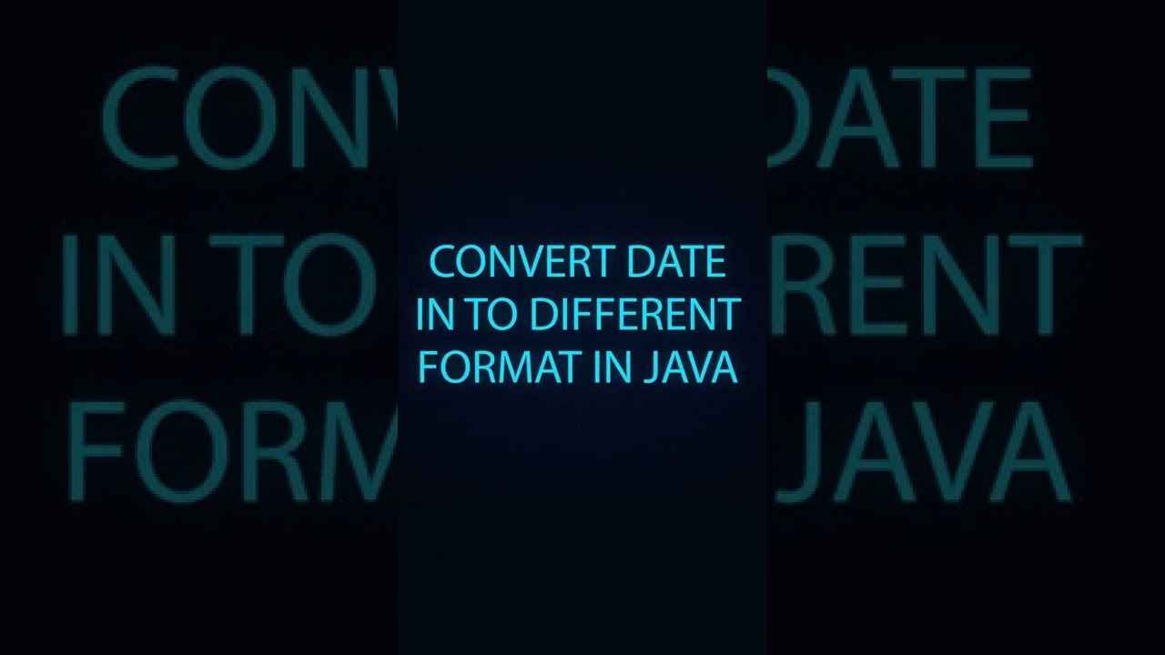 Convert Date Format To Different In Java | Minute Code | Dinesh Krishnan #shorts #code #java