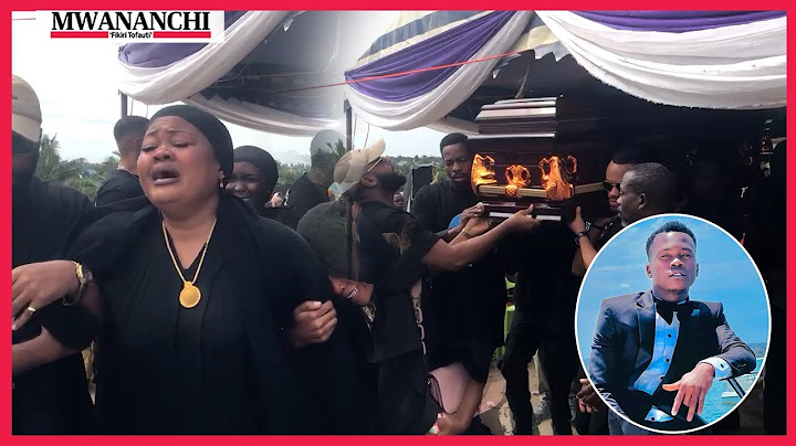 VILIO VYATAWALA MSIBANI, WAOMBOLEZAJI WAKIAGA MWILI WA MWIGIZAJI WA JUA KALI 'KITUNDU'
