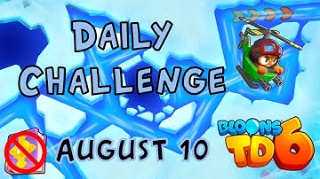 Bloons TD 6 Daily Challenge | Big Monke Only | No Hero No MK No Powers Used | August 10 2022