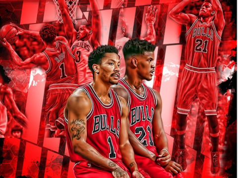 Derrick Rose Chicago bulls Art