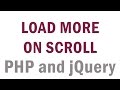 Load More Data from Database On Page Scroll (PHP/jQuery)