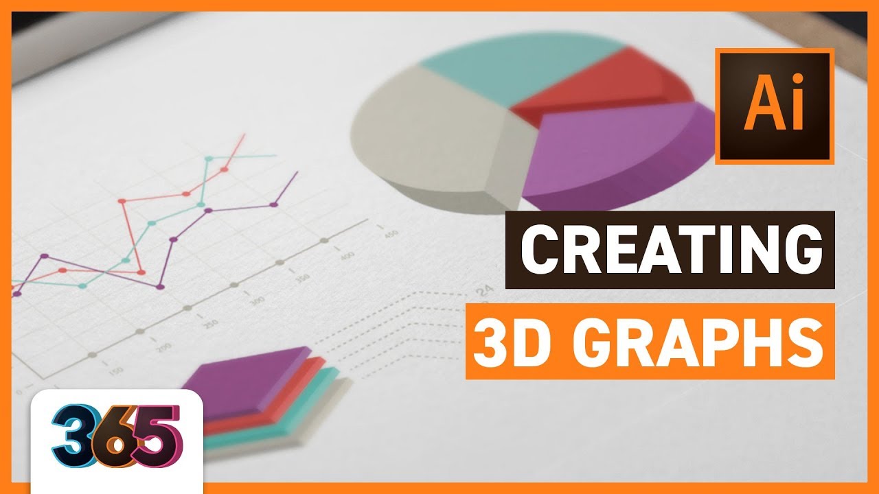 3d Bar Chart Illustrator