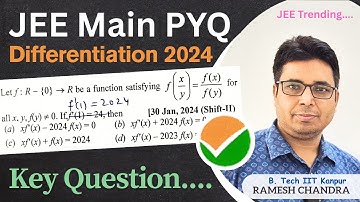 Functional Derivative JEE Main 2024 PYQ 🔥| JEE Main functional derivative trick 2024