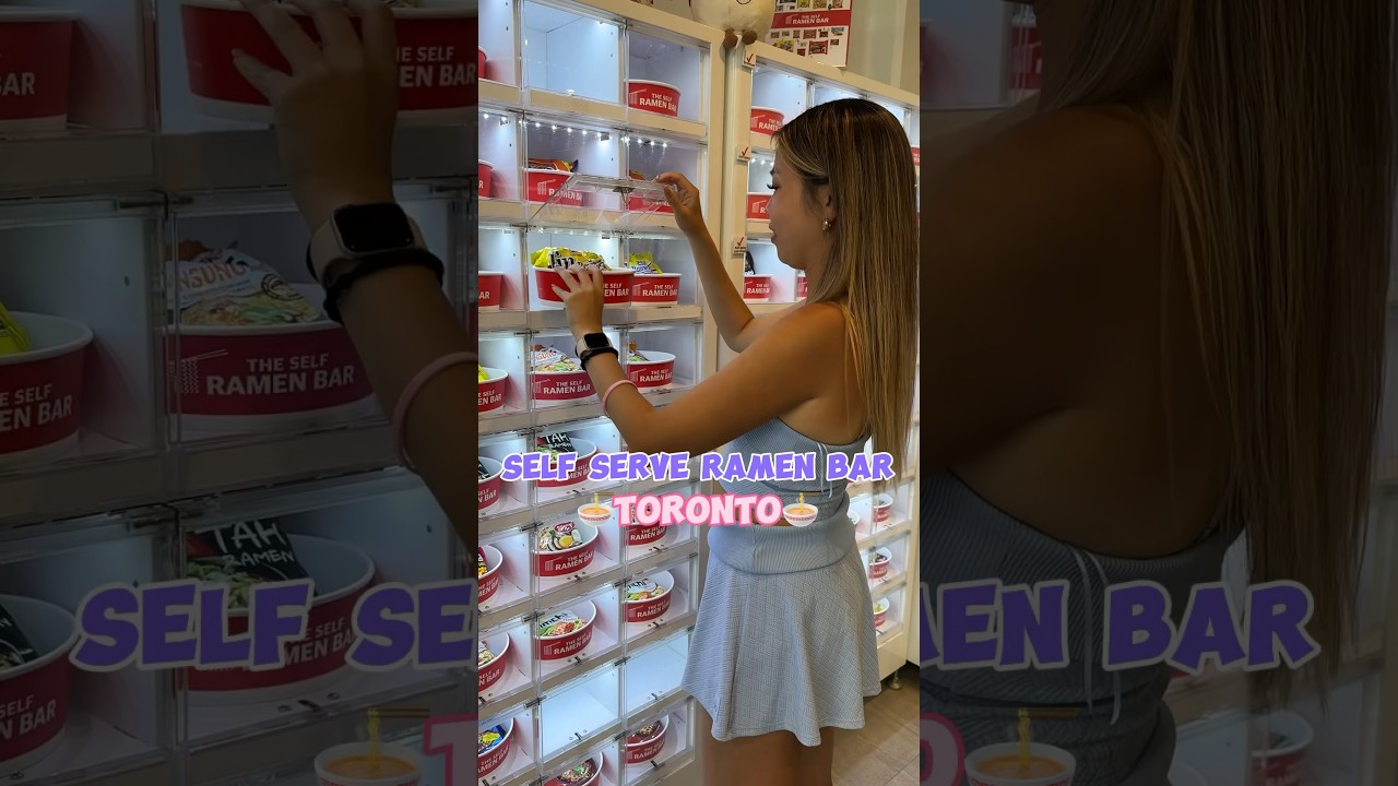 Self serve ramen bar in Toronto?!🍜😱🥹 