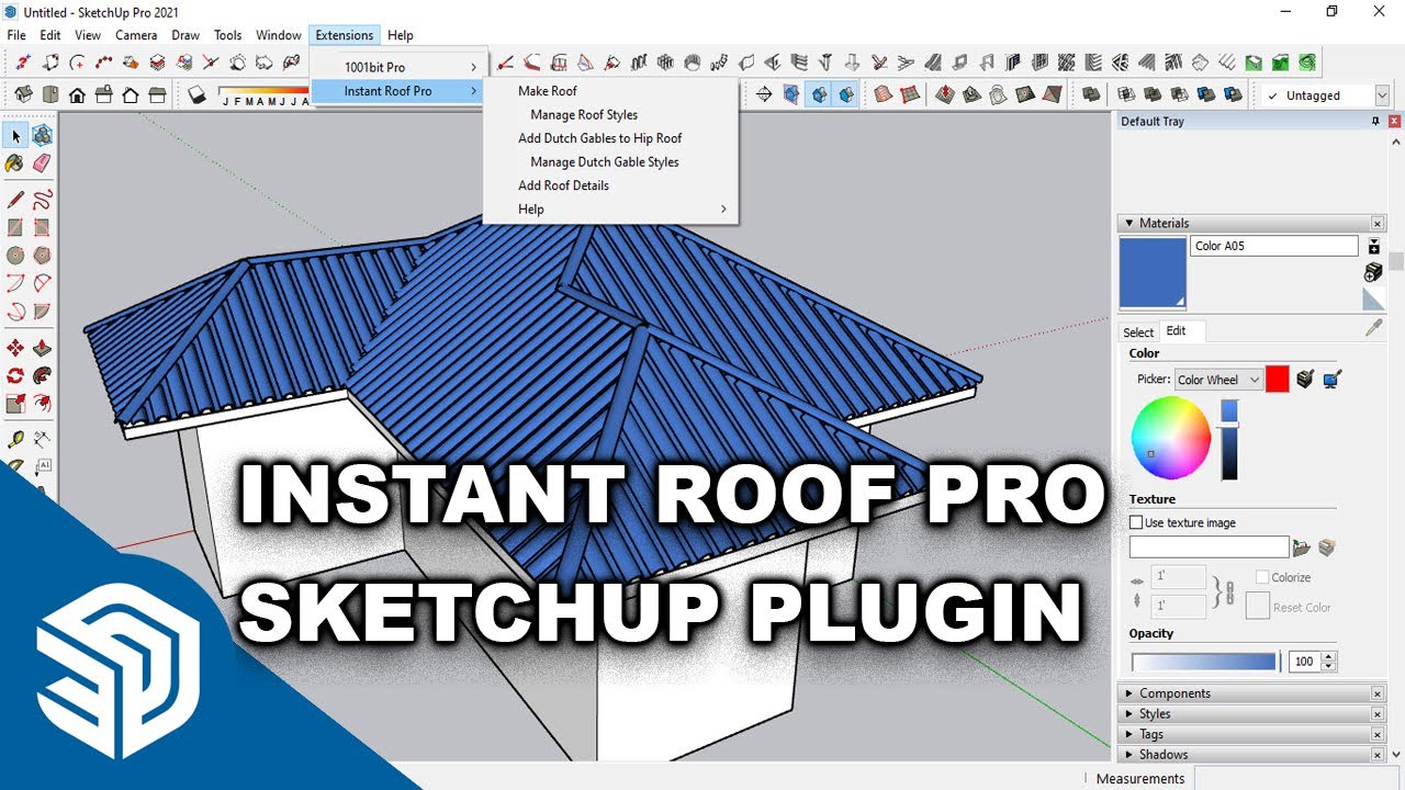 sketchup pro 2019 free instant roof add-on