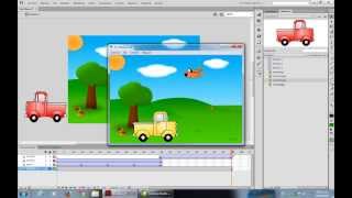 Flash CS6 - Movimiento Interpolación Clásica - Parte3 (Animación carro y avión)