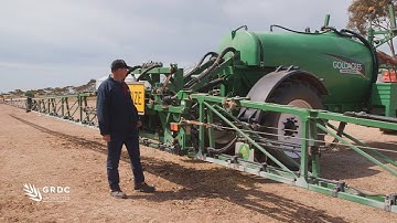 Spray Application GROWNOTES™: Boom stability - inverted trapeze