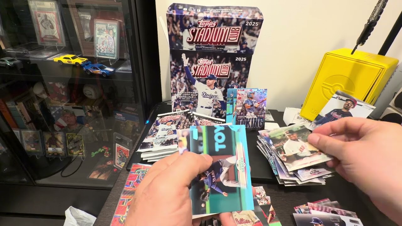 Topps baseball 2025 stadium club mega! Why buy a hobby? Retail is awesome