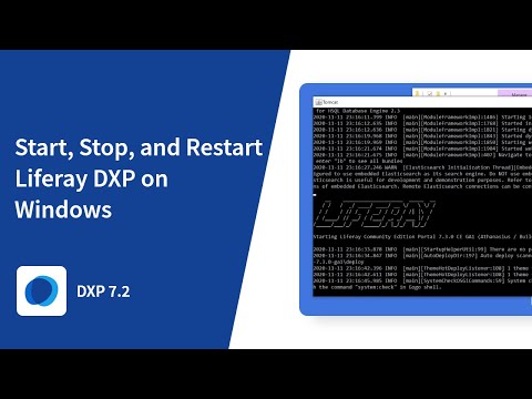 How to Start, Stop, and Restart Liferay DXP on Windows