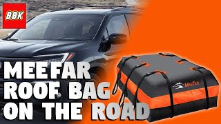 MeeFar Car Roof Bag XBEEK Rooftop 20 Cubic Feet 1000 Mile Unboxing and Review On The Road screenshot 3