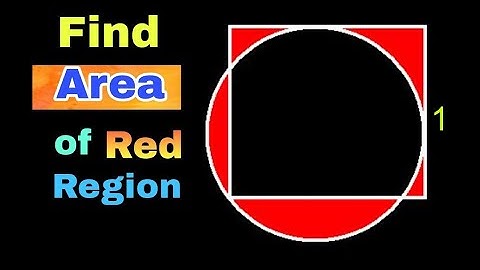 Find the Area of Red Shaded Region ? | Geometry Olympiad Problems