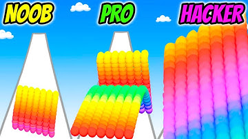 Canvas Jump - NOOB vs PRO vs HACKER