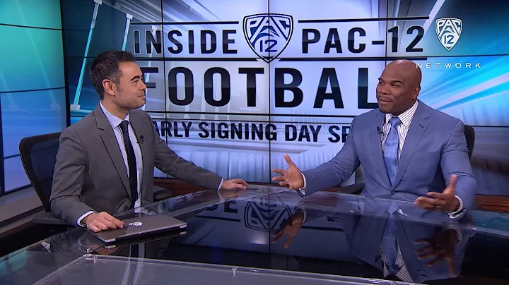 Pac-12 Network's Curtis Conway gives the football ...