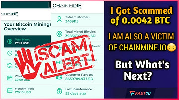 VICTIM OF CHAINMINE.IO | LOST 0.0042 BTC | WILL THEY COME BACK? | WHAT