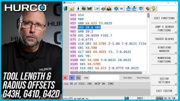 Understanding Tool Length and Radius Offsets with Hurco | Hurco CNC Control