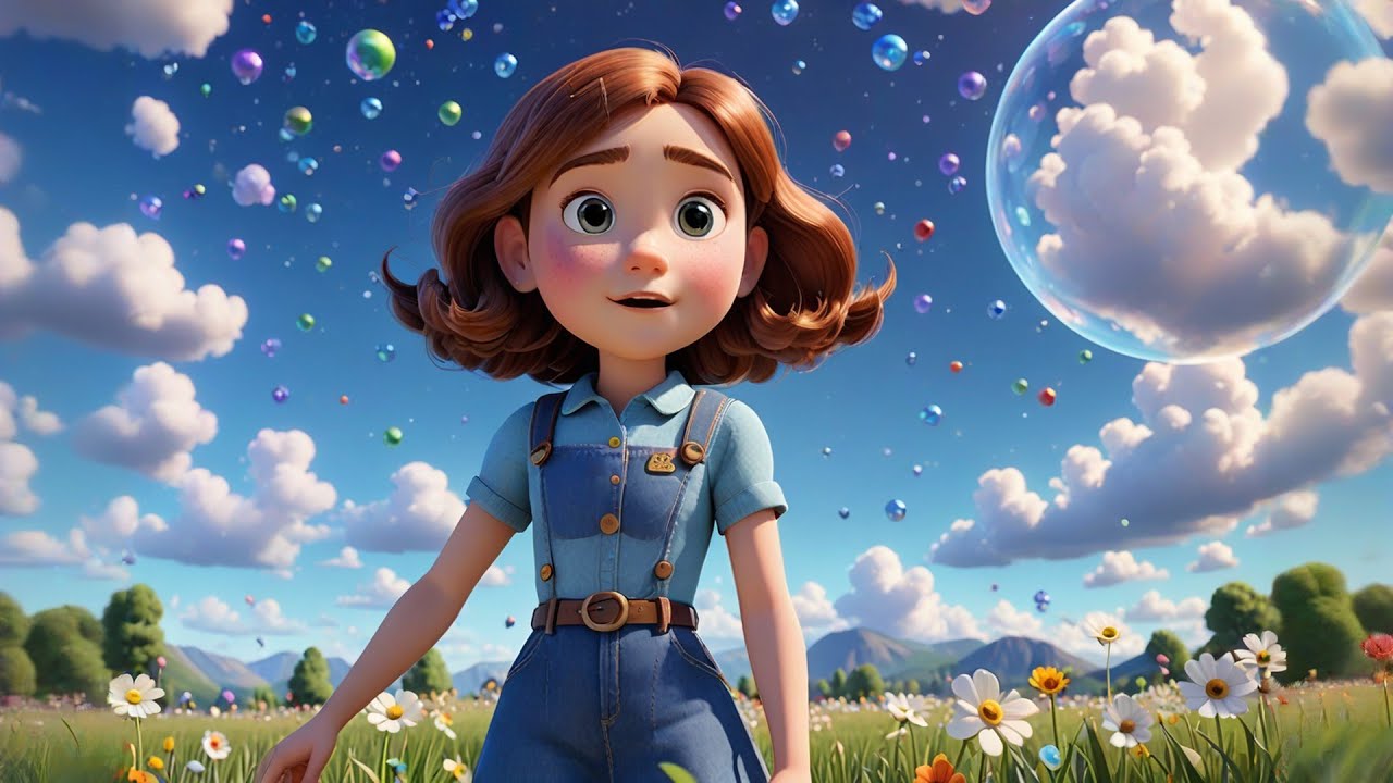 Bubbles Lifted Me to Space | Magical Kids Story & Animated Nursery Rhyme | Songs for Toddlers