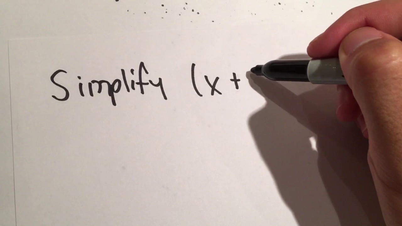 How To Simplify (X+5)^2