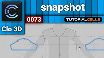 0073. 2d & 3d snapshot ( export 2d pattern for print ) in clo3D