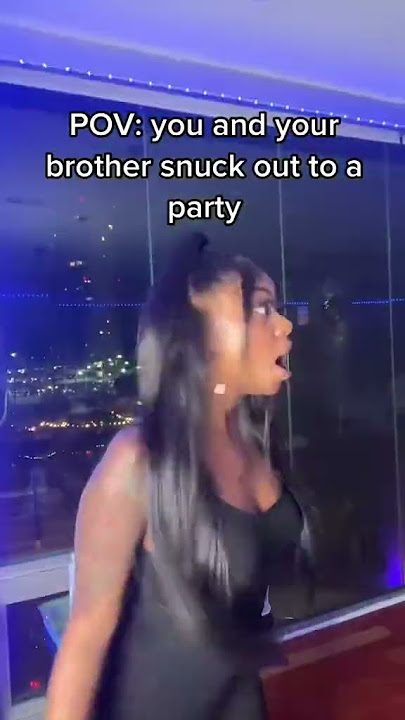 We got caught slippin 😭😂 #siblings #sister #brother #family #comedy